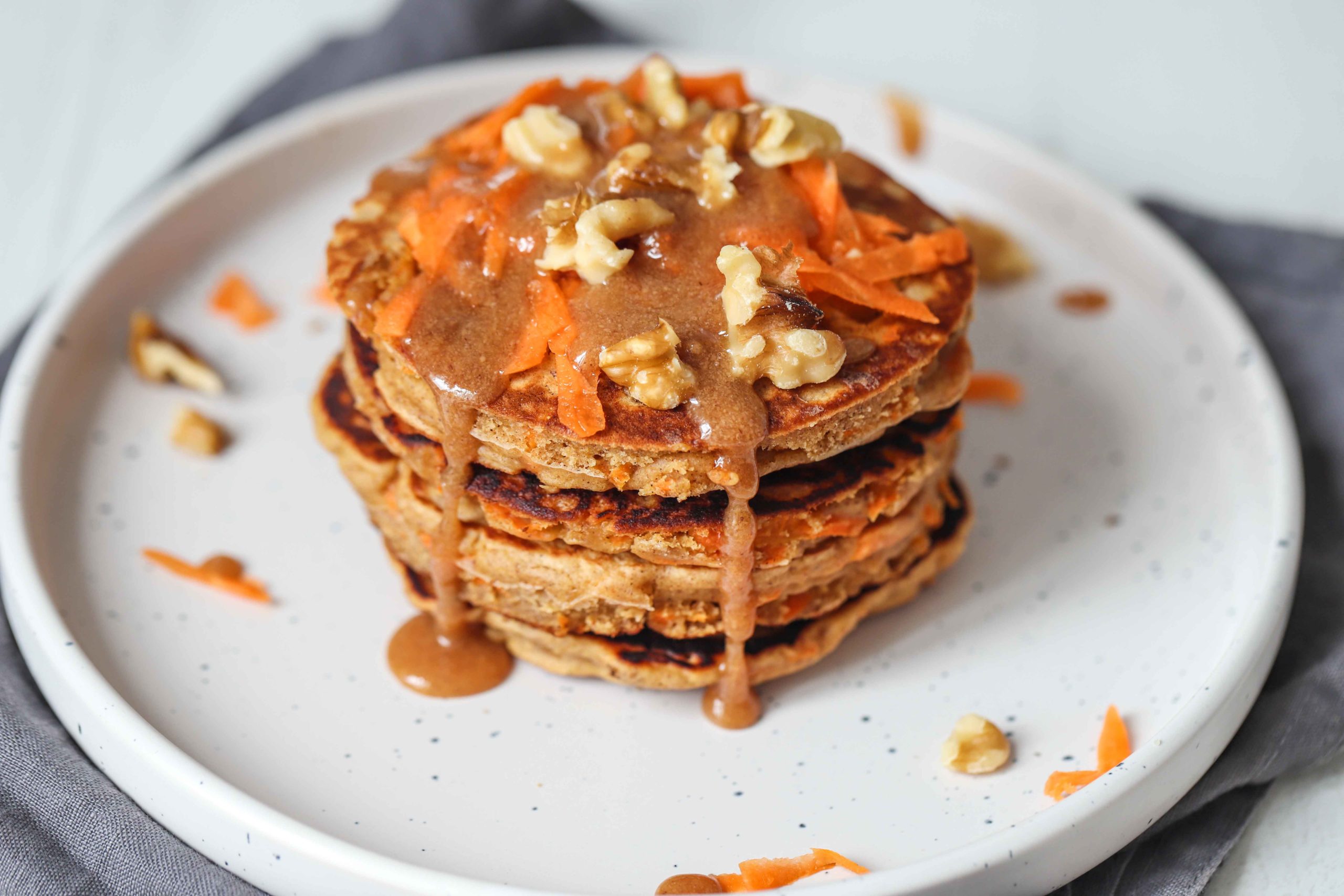 Caramel and carrot Pancake